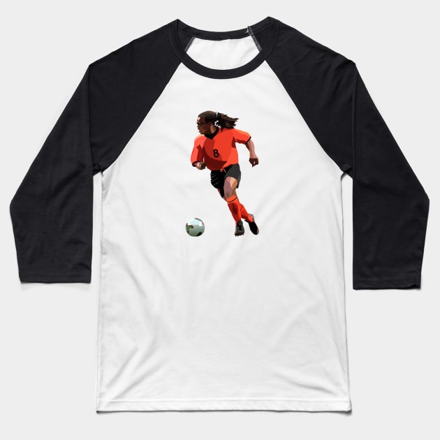 Edgar Davids Baseball T-Shirt by Webbed Toe Design's